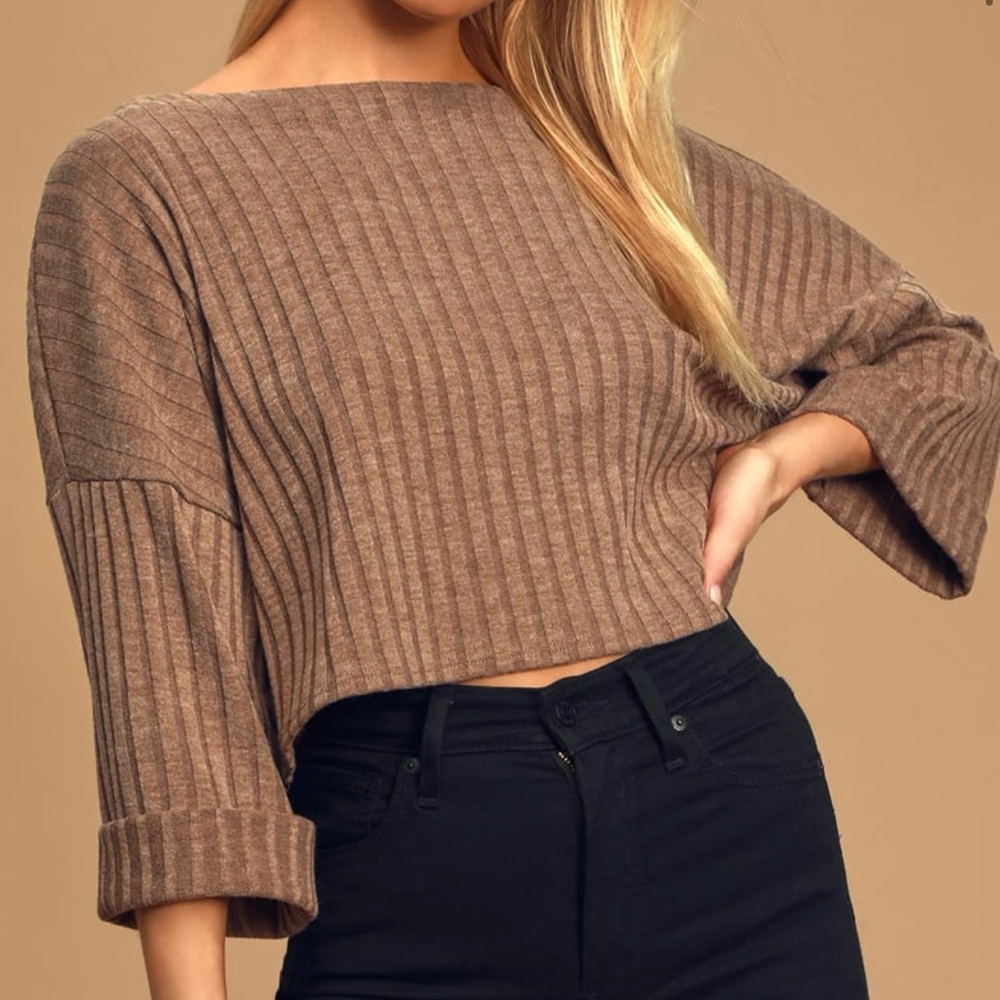 Lulus brown top